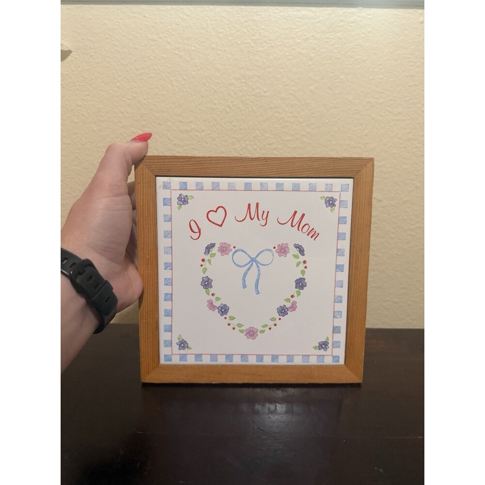 Vintage I Love My Mom Russ & Berries Co. Wall Decor Plaque